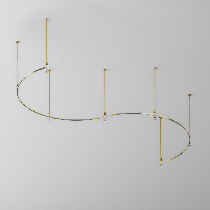 Шинопровод круглый из полукругов Maytoni Busbar trunkings Flarity TRX154-2SR-D1800-BS