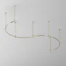 Шинопровод круглый из полукругов Maytoni Busbar trunkings Flarity TRX154-2SR-D1800-BS