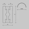 Шинопровод круглый из полукругов Maytoni Busbar trunkings Flarity TRX154-2SR-D1800-BS