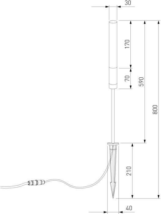 Ландшафтный светильник Elektrostandard Invi 4690389219351