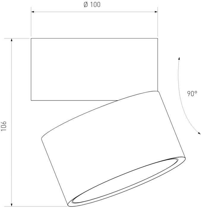 Накладной спот Elektrostandard Klips 4690389196690