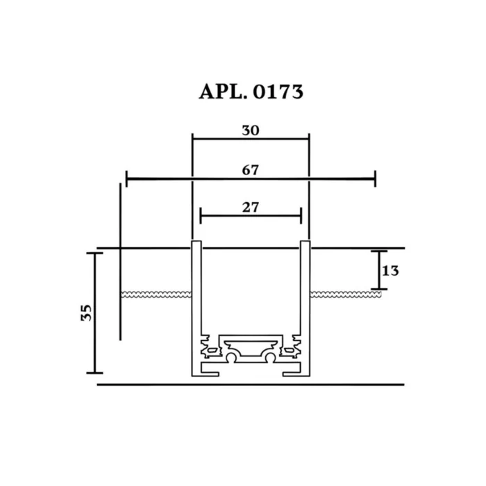 Шинопровод трековый Aployt Magnetic track 48 APL.0173.10.100