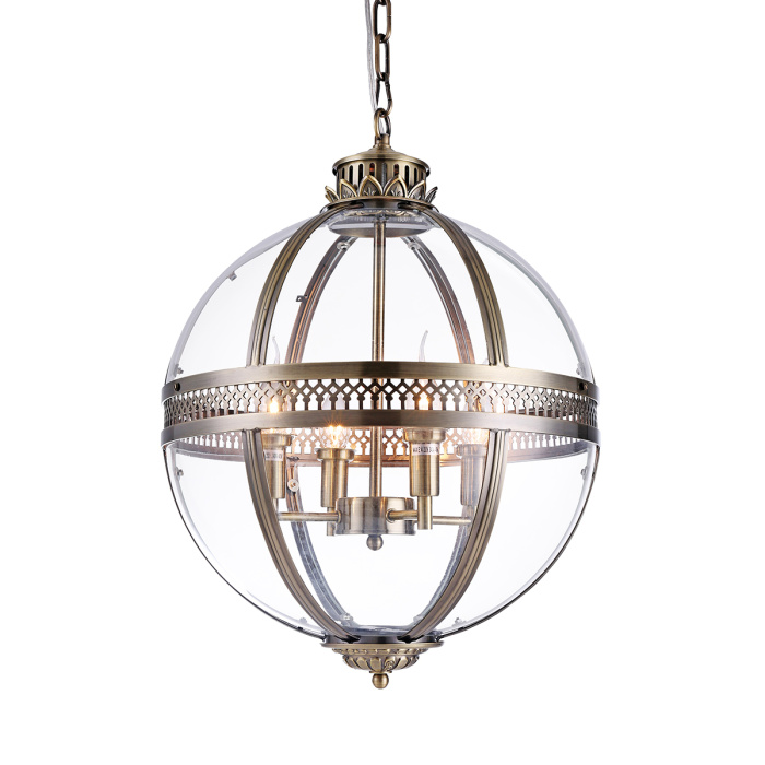 Подвесная люстра Delight Collection Residential KM0115P-4M antique brass
