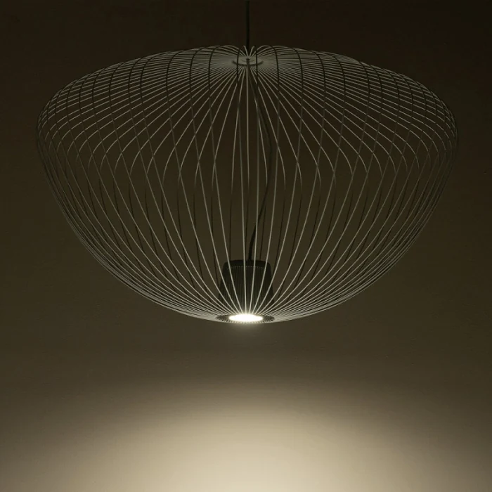 Подвесная люстра Nowodvorski Pumpkin L Silk Gray 11251