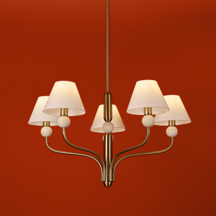 Люстра на штанге Freya Aurelia FR2058PL-05BS