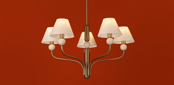 Люстра на штанге Freya Aurelia FR2058PL-05BS