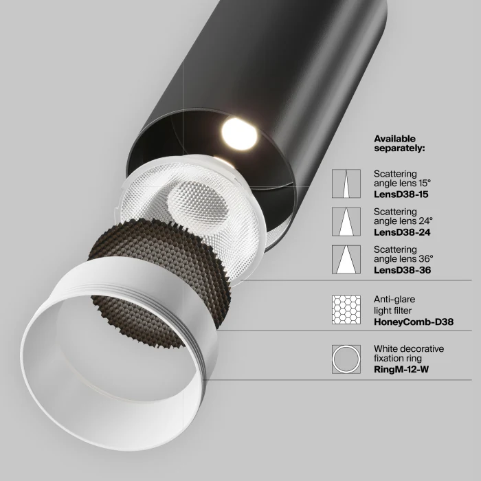 Трековый светильник Maytoni Focus LED TR021-1-12B4K-W-D-B