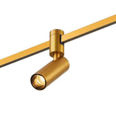 Магнитный трековый светильник FARM Золотистый LED 1*5W 3000K 350Lm Ra90 60 IP20 D35xH10 ST811.206.05
