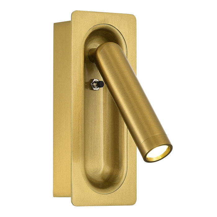 Светильник настенный ST-Luce латунь/латунь LED 1*3W 4000K SL6238.301.01