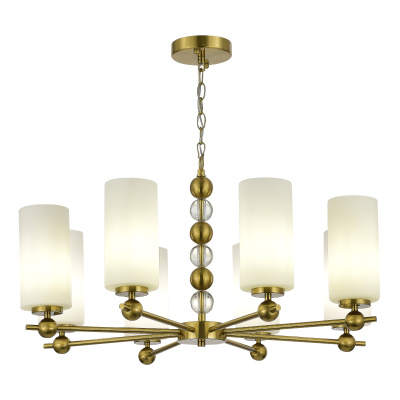 Светильник подвесной ST-Luce латунь/белый E27 8*40W SL2003.303.08