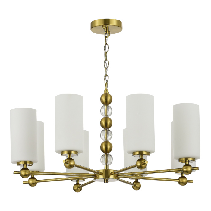 Светильник подвесной ST-Luce латунь/белый E27 8*40W SL2003.303.08