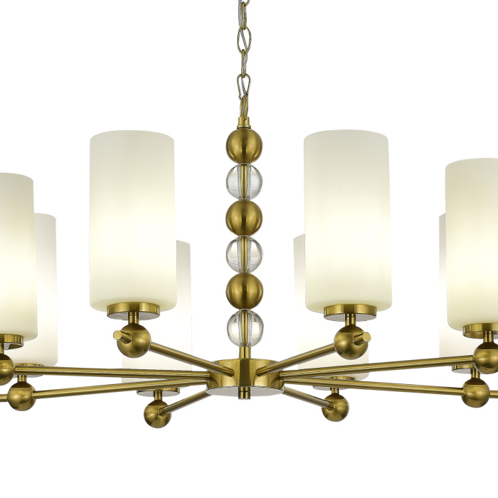 Светильник подвесной ST-Luce латунь/белый E27 8*40W SL2003.303.08