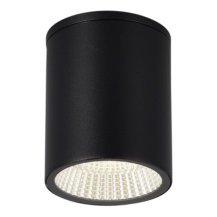 Светильник уличный потолочный ST-Luce черный/белый LED 1*12W 3000K/4000K/6500K SL9514.412.01