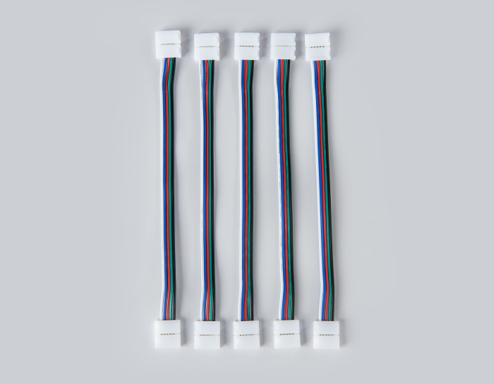 Соединитель гибкий двухсторонний для светодиодной ленты 5050 12/24V (5 конт.) 150 мм GS7801 (5шт) Ambrella light GS7801