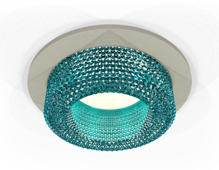 Комплект встраиваемого светильника с композитным хрусталем Ambrella light XC7623023