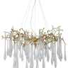 Люстра Crystal Lux REINA SP8 D1000 GOLD PEARL