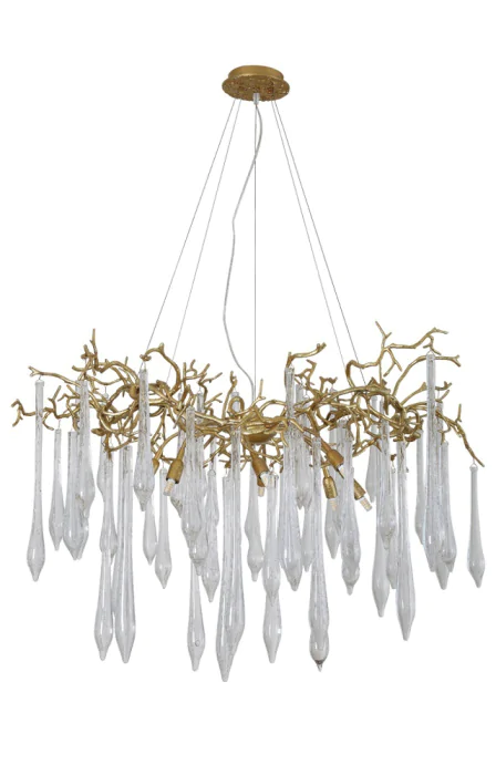 Люстра Crystal Lux REINA SP8 D1000 GOLD PEARL