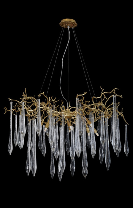 Люстра Crystal Lux REINA SP8 D1000 GOLD PEARL