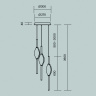 Подвесная люстра Maytoni Foresight MOD347PL-L24BS3K
