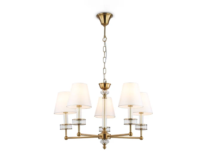 Подвесная люстра с абажурами и хрусталем AMBRELLA light LH71021