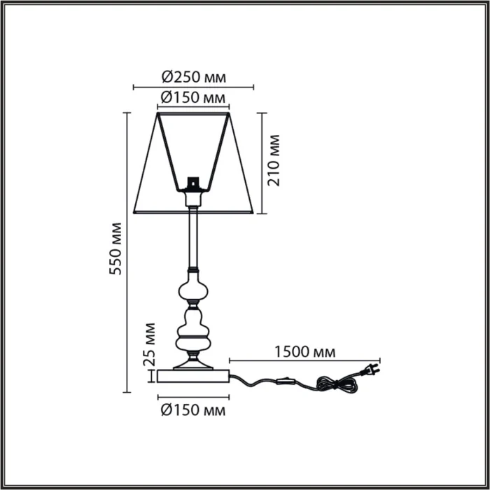 Настольная лампа LUMION CLASSI 8283/1T