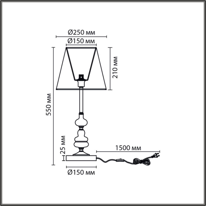 Настольная лампа Lumion Kentuki 8283/1T