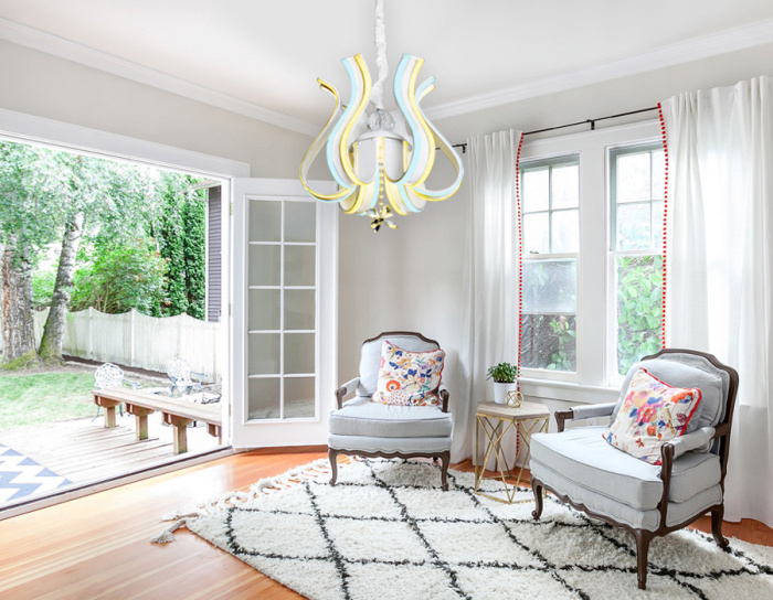 Подвесная светодиодная люстра с пультом Ambrella light FL112