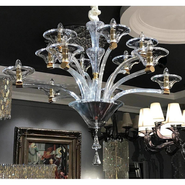 Подвесная люстра L'Arte Luce Luxury Emerzio L58212.28 с элементами из хрусталя