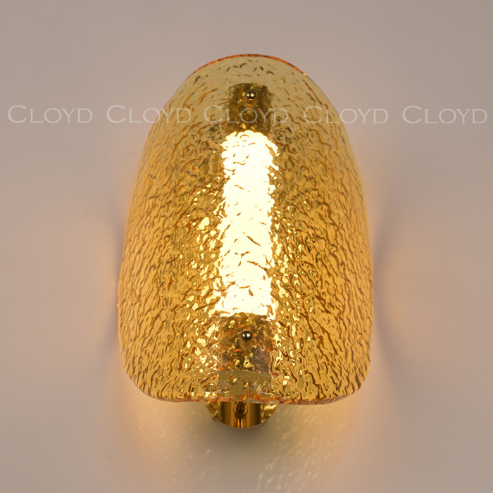 Бра Cloyd CARUDO W1 / золото - янтарн. стекло (арт.20370)