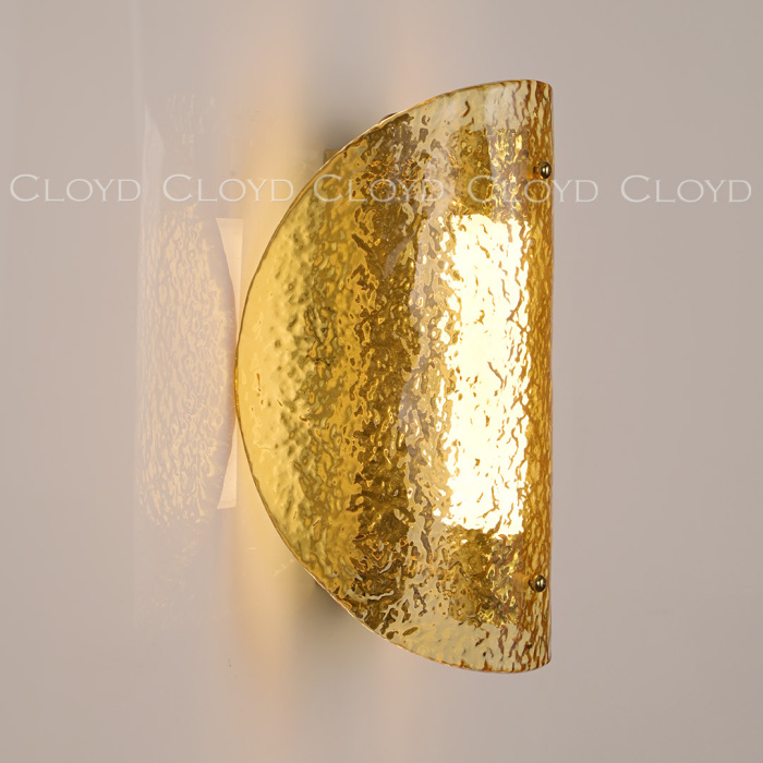 Бра Cloyd CARUDO W1 / золото - янтарн. стекло (арт.20370)