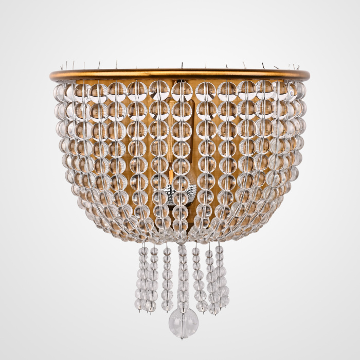 Бра JACQUELINE WHITE SCONCE brass ImperiumLoft