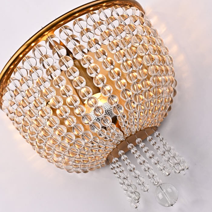 Бра JACQUELINE WHITE SCONCE brass ImperiumLoft