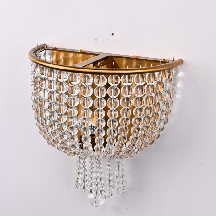 Бра JACQUELINE WHITE SCONCE brass ImperiumLoft