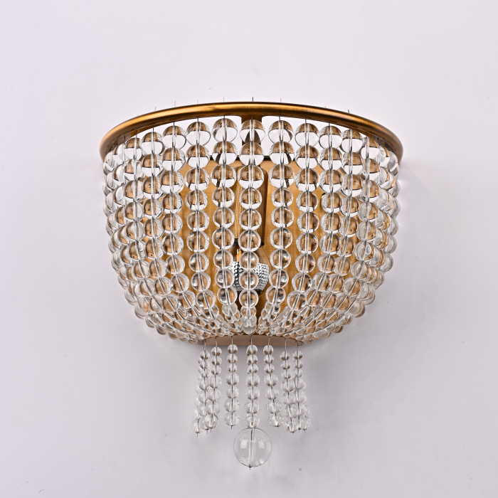 Бра JACQUELINE WHITE SCONCE brass ImperiumLoft