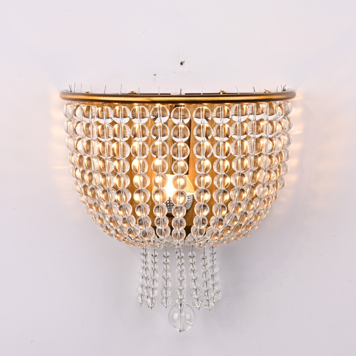 Бра JACQUELINE WHITE SCONCE brass ImperiumLoft