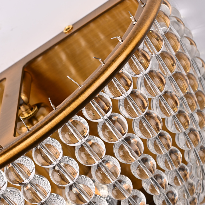 Бра JACQUELINE WHITE SCONCE brass ImperiumLoft