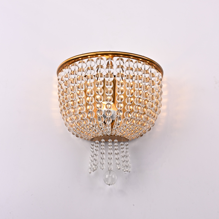 Бра JACQUELINE WHITE SCONCE brass ImperiumLoft