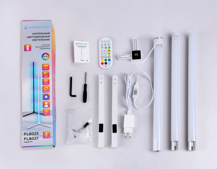 Светильник светодиодный напольный RGB с пультом Ambrella light FL8020