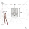 Подвесная люстра Loft it Vaille Crystal 10450/1200