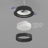 Точечный встраиваемый светильник FLAT DK2090-BK