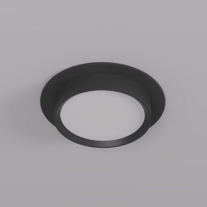 Точечный встраиваемый светильник FLAT DK2090-BK