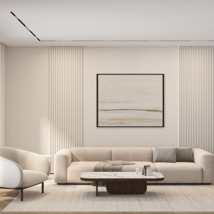 Трековый линейный светильник SIMPLE GRILL DK8201-BK