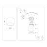 Накладной точечный светильник GX53 Ambrella light TN6550