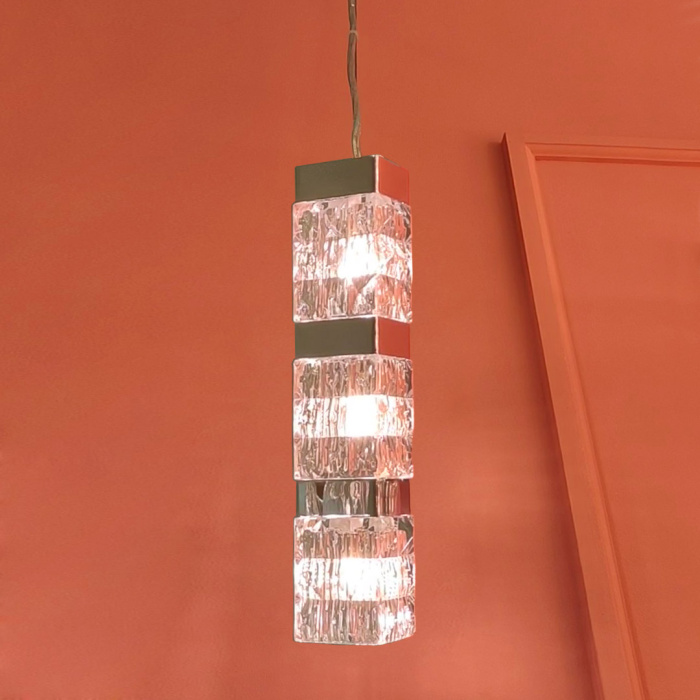 Подвесной светильник Cloyd CORUND-A P3 / выс. 45 см - хром (арт.10713)