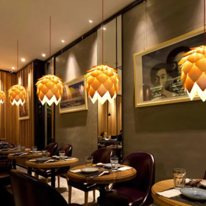 Подвесной светильник Crimea Pine Cone natural wood D20 ImperiumLoft