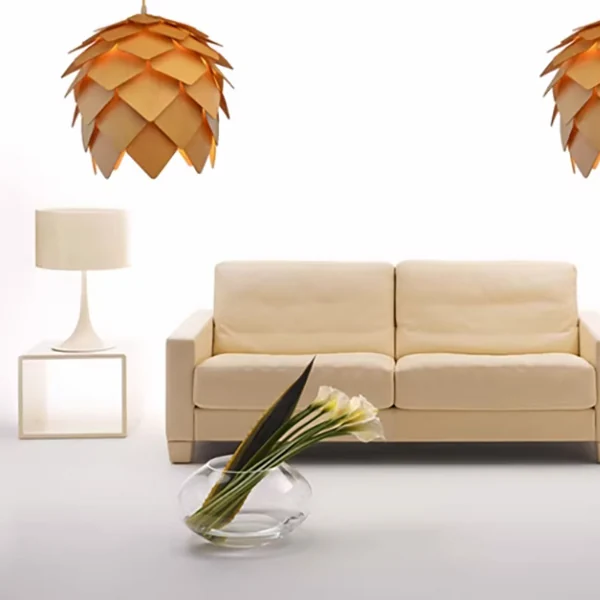 Подвесной светильник Crimea Pine Cone natural wood D20 ImperiumLoft