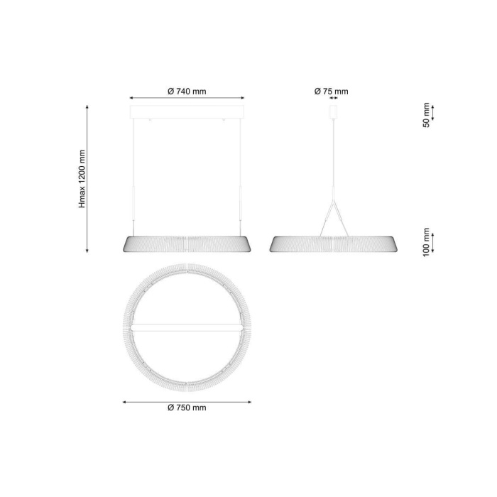Подвесной светодиодный светильник Lucia Tucci MODENA 1922.1