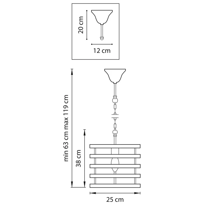 Подвесной светильник Epsilon LIGHTSTAR 735010