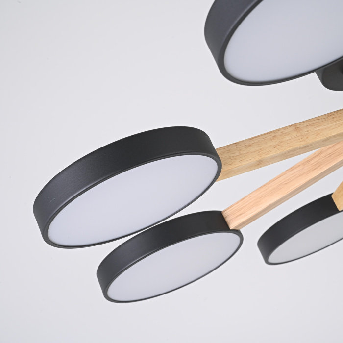 Потолочная люстра TURNA 8 Black ImperiumLoft