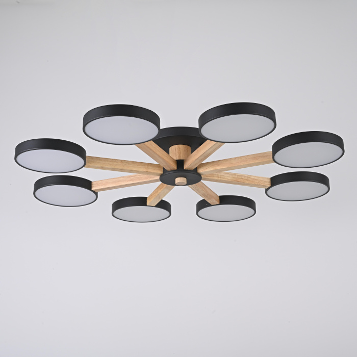 Потолочная люстра TURNA 8 Black ImperiumLoft